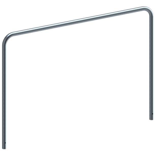 Hoop of steel tube |  48 x 2,5 mm | without cross bar | for casting in concrete | total width 2000 mm | total height 1400 mm | hot-dip galvanized